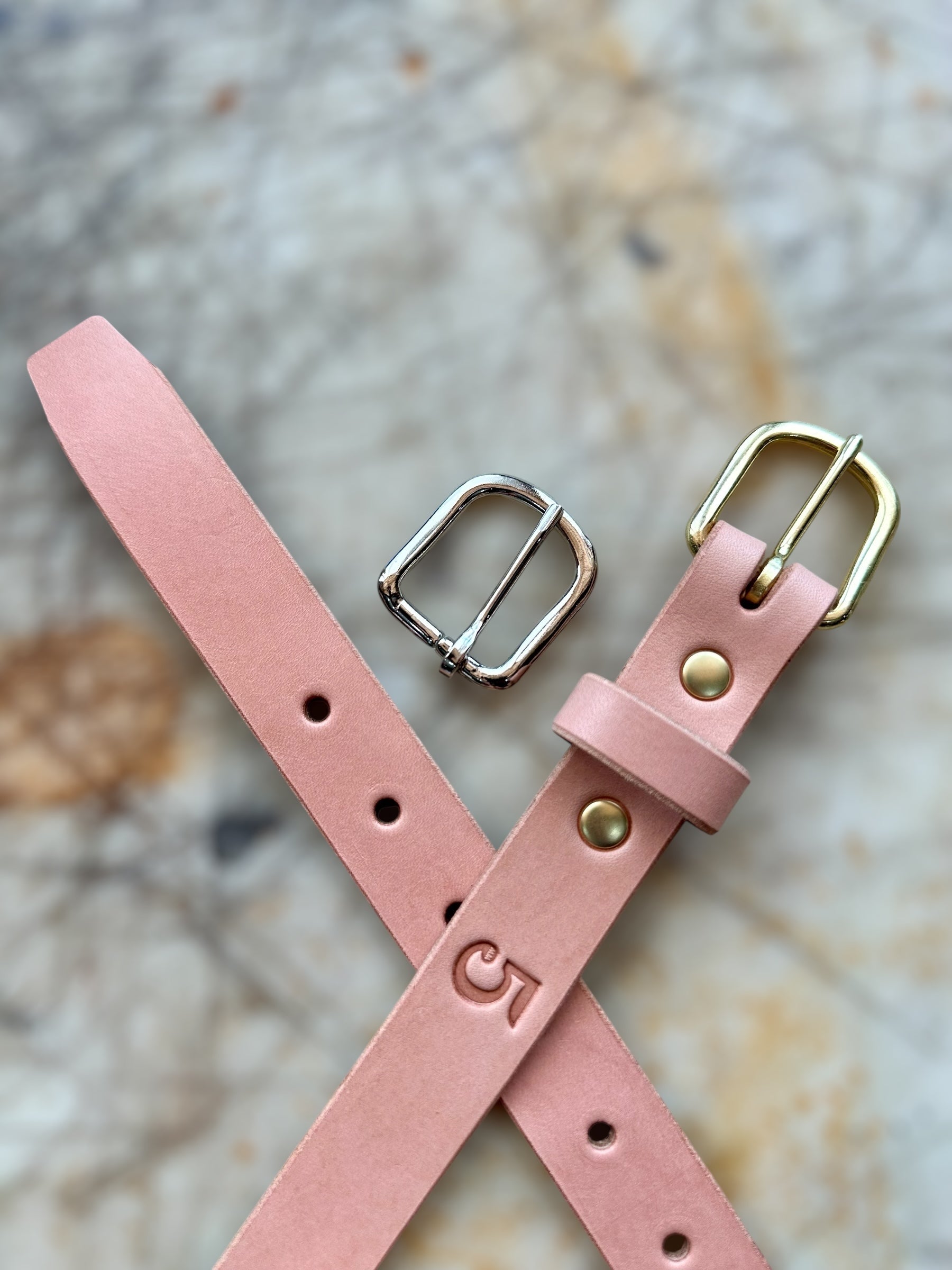 Prairie Breeze Belt  / Natural Oak Veg Tanned / Stiffness: Firm / Width: 1''