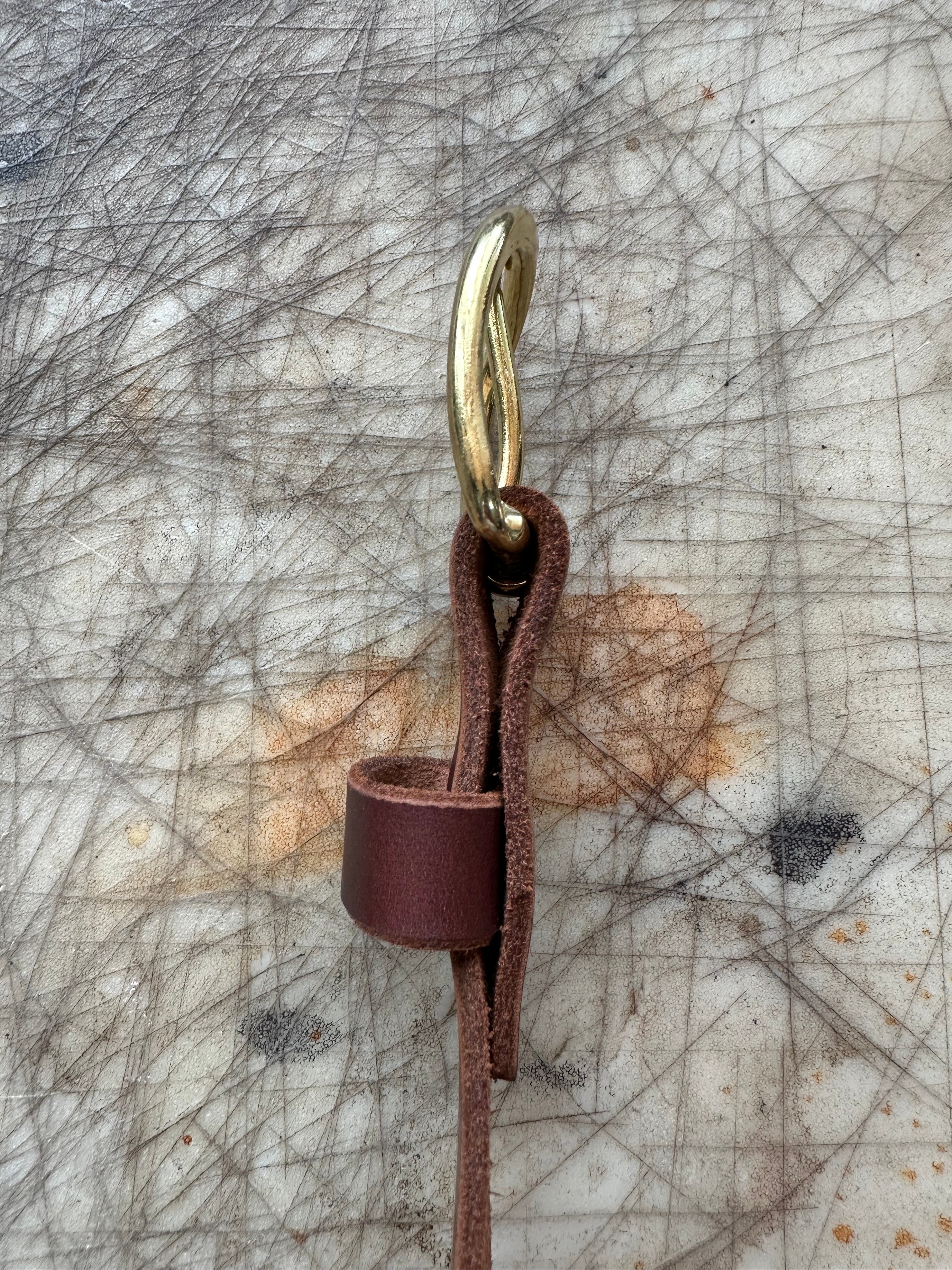 5 Miler Belt Matte Brown On Cutting Table Side Profile
