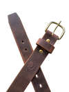 5 Miler Belt  / Distressed Buffed Brown / Stiffness: Medium Soft / Width: 1.5''