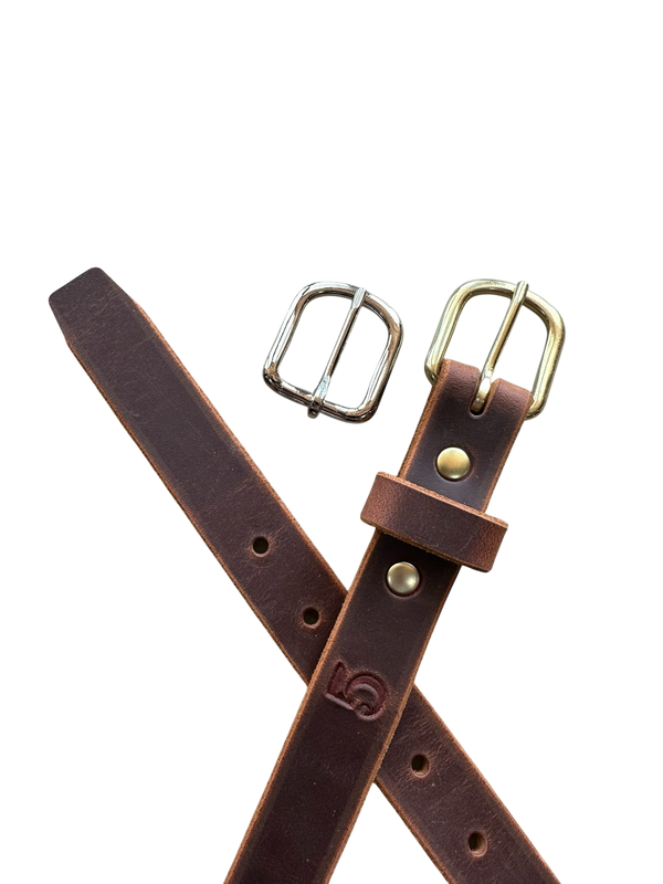 Prairie Breeze Belt  / Distressed Buff Brown / Stiffness: Medium Soft / Width: 1''