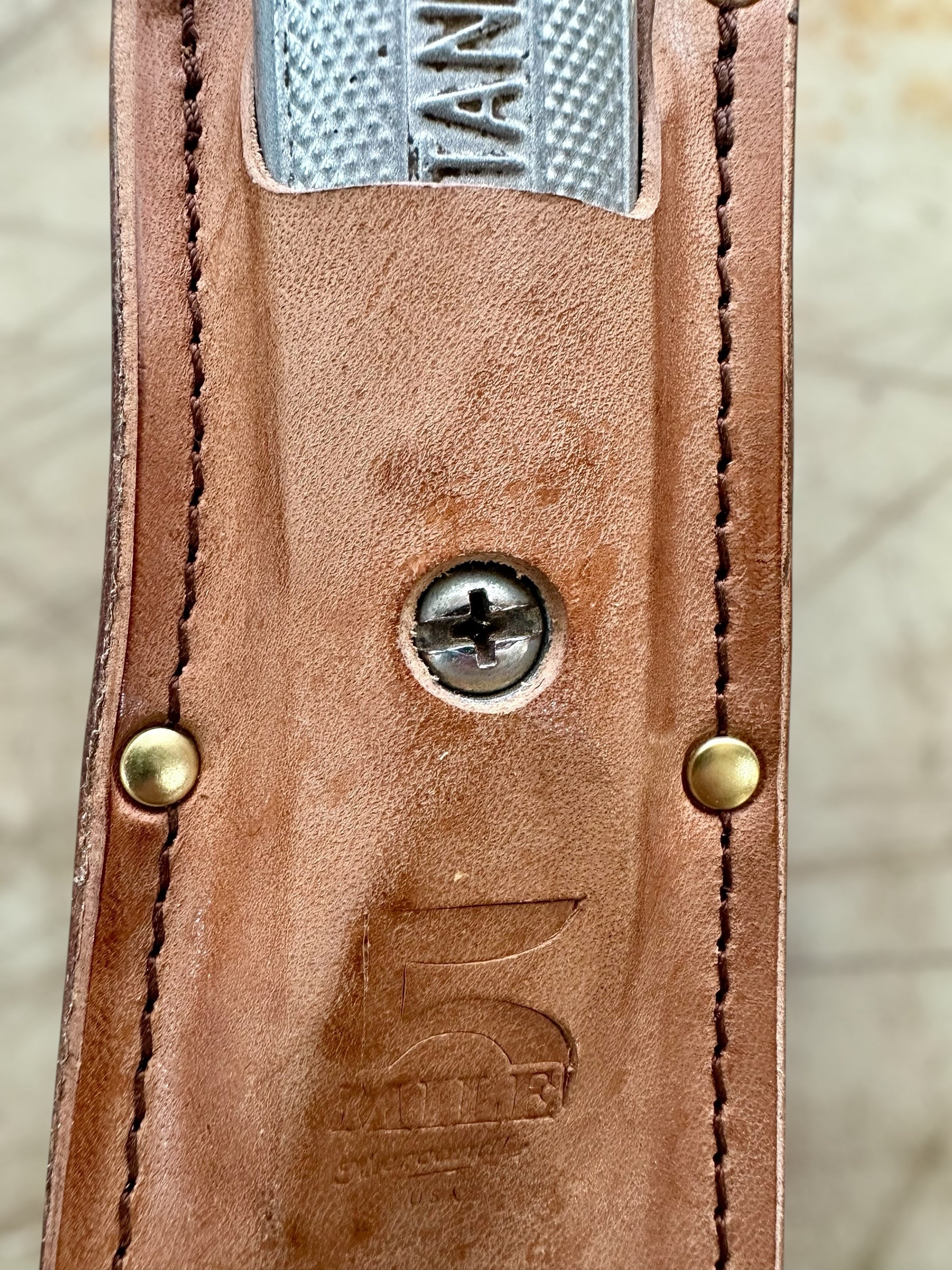 Stanley 199® Utility Blade Sheath (Knife not included) / Horween Horse Strip / Firmness: Hard