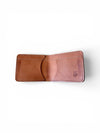 3 Pocket Bifold Wallet Buck Brown White background