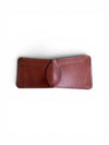 3 Pocket Bifold Wallet Medium Brown White background