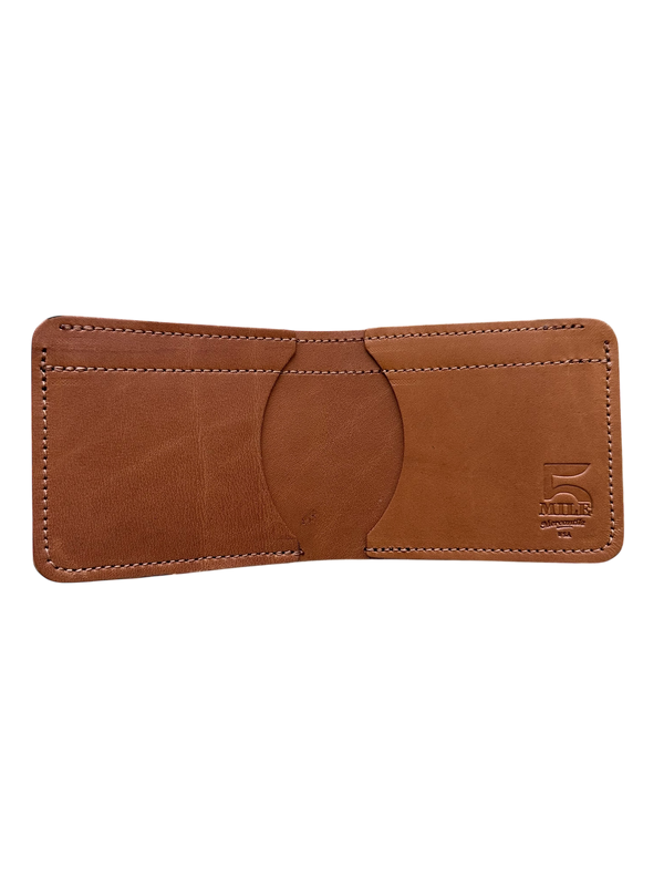 3 pocket bifold Coffee color no background
