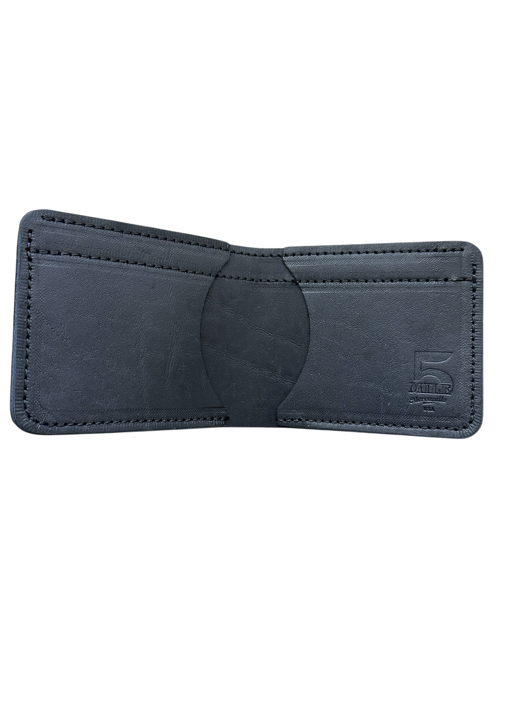 3 pocket bifold wallet black no background