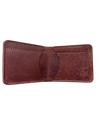 3 pocket bifold wallet brown no background