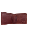 3 pocket bifold wallet brown no background