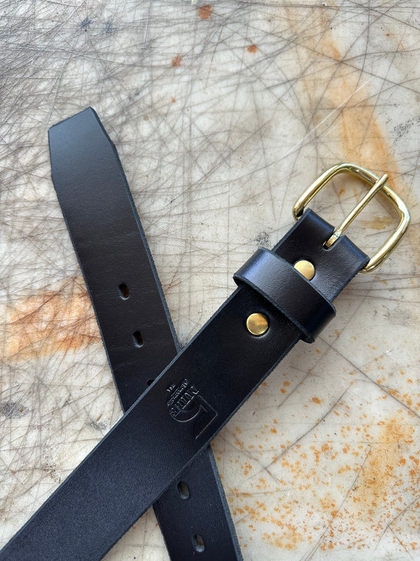 5 Miler Belt Black Satin on Cutting Table