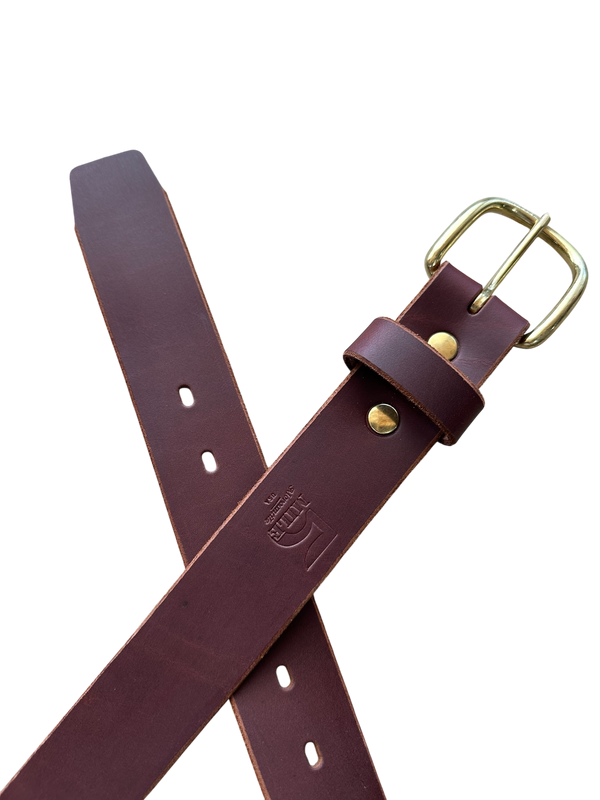 5 Miler Belt Matte Brown No background
