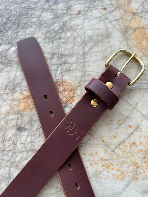 5 Miler Belt Matte Brown On Cutting Table