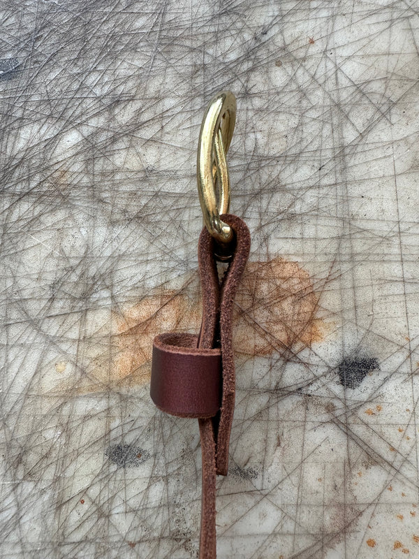 5 Miler Belt Matte Brown On Cutting Table Side Profile
