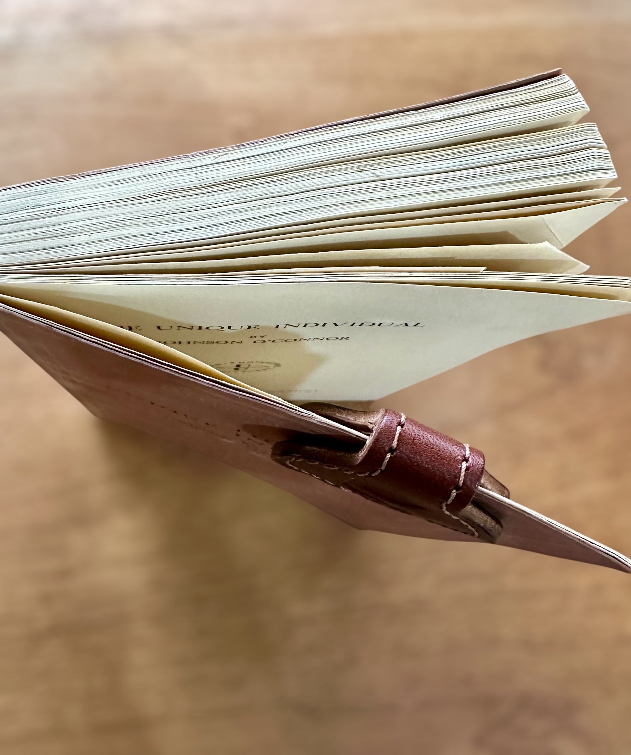 Magnetic Leather Bookmark