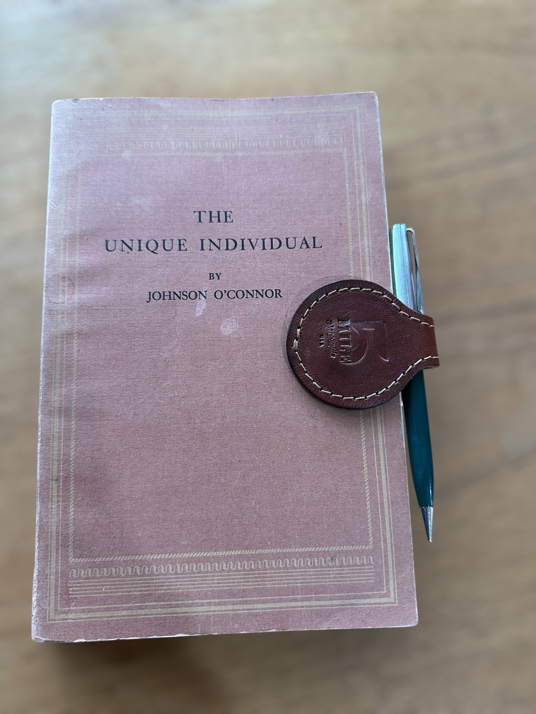 Magnetic Leather Bookmark