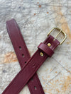 Granger Belt / Mahogany Veg Tan / Stiffness: Firm / Width: 1.5''