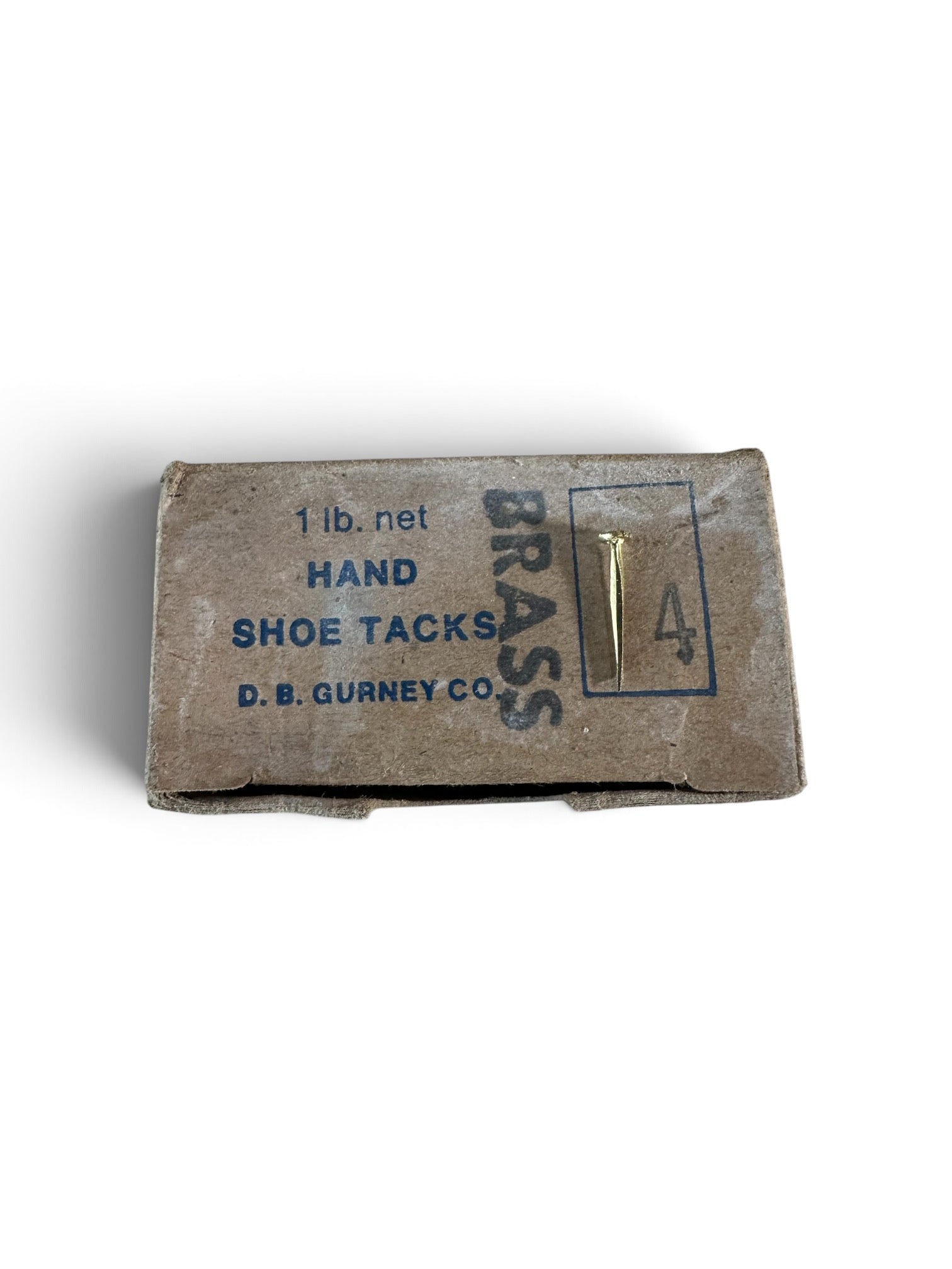 Brass hand shoe tacks 4oz