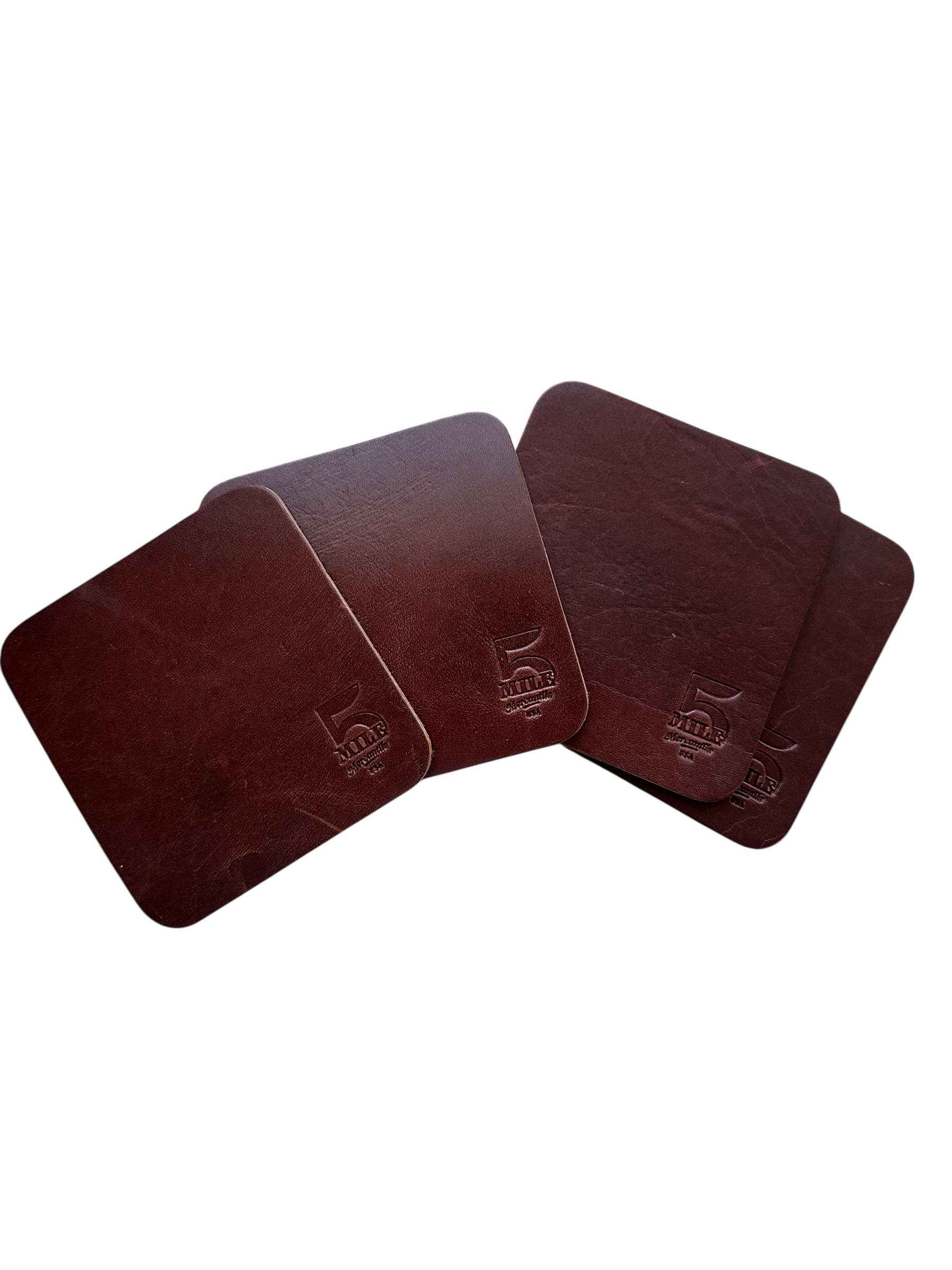 Brown coasters no background 