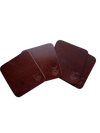 Brown coasters no background 