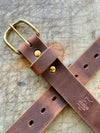 5 Miler Belt  / Distressed Buffed Brown / Stiffness: Medium Soft / Width: 1.5''
