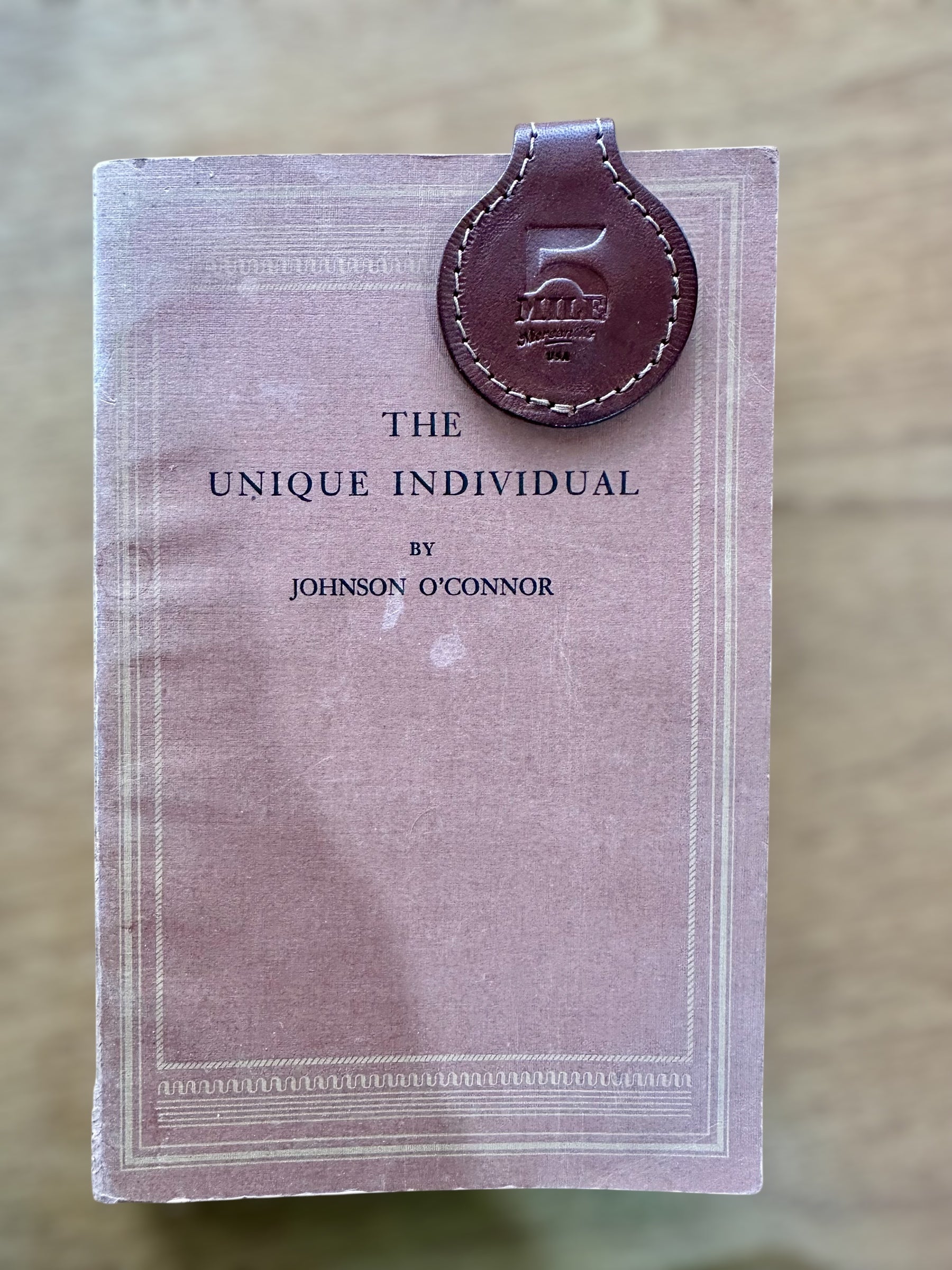 Magnetic Leather Bookmark