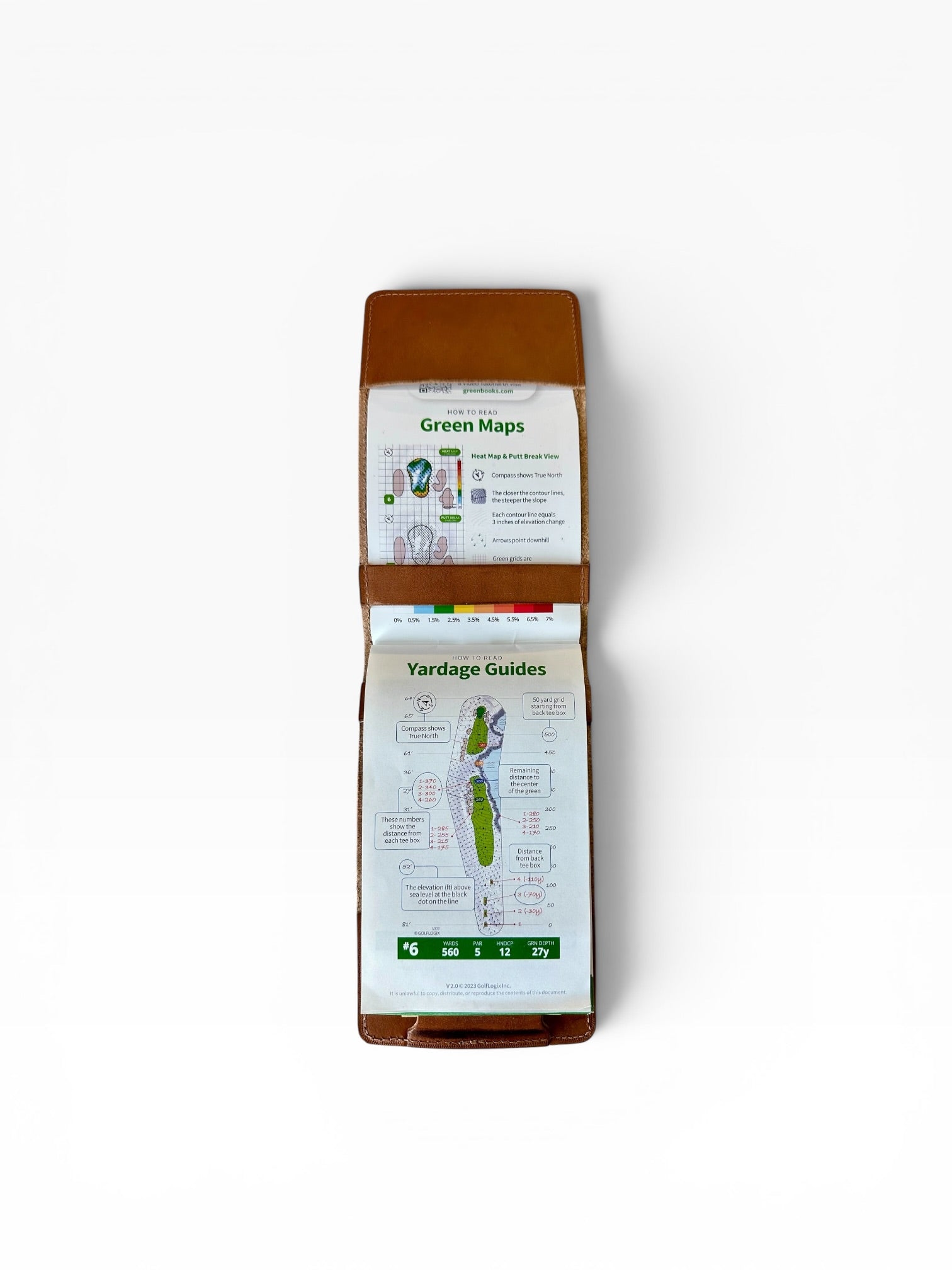 Golf Yardage Guide Cover
