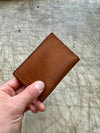 Folding card wallet Coffee color folding in hand exterior