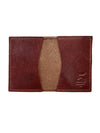 Folding card wallet brown no background