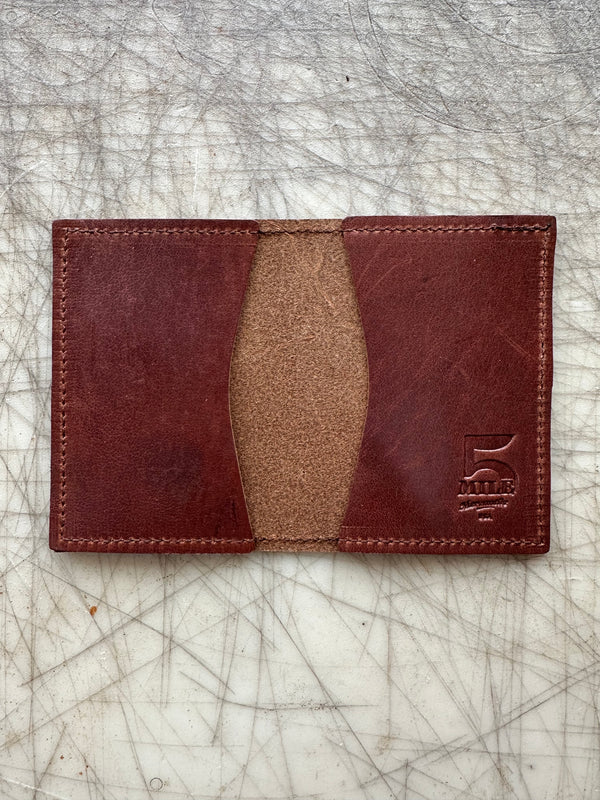 Folding card wallet brown no cutting table