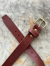 Granger Belt Brown Veg Tan On Cutting Table
