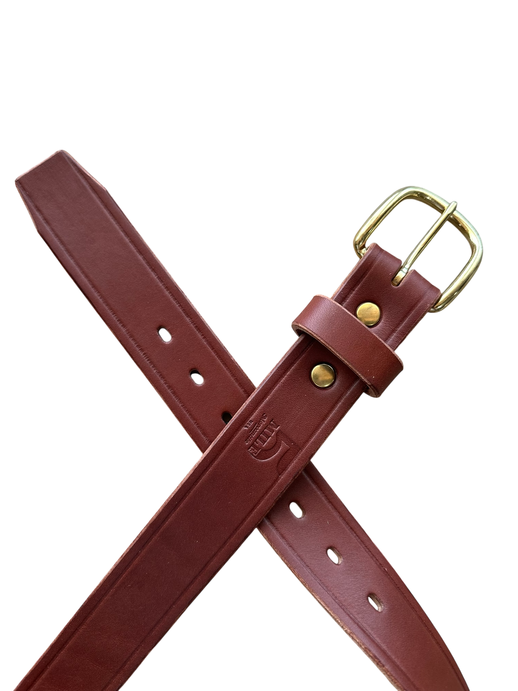 Granger Belt Brown Veg Tan no background