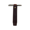 Leather bookmark brown latigo no background