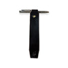 Black leather bookmark with pen slot