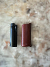 Leather and lighter sheath no background cutting table