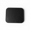 Black square mouse pad on a white background