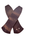 Pair of Distressed Brown Blue Collar Boot Kilities no background 