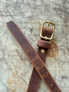 Prairie Breeze Belt Distressed Buff Brown On Cutting Table