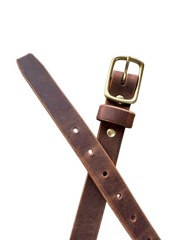 Prairie Breeze Belt Distressed Buff Brown no Background