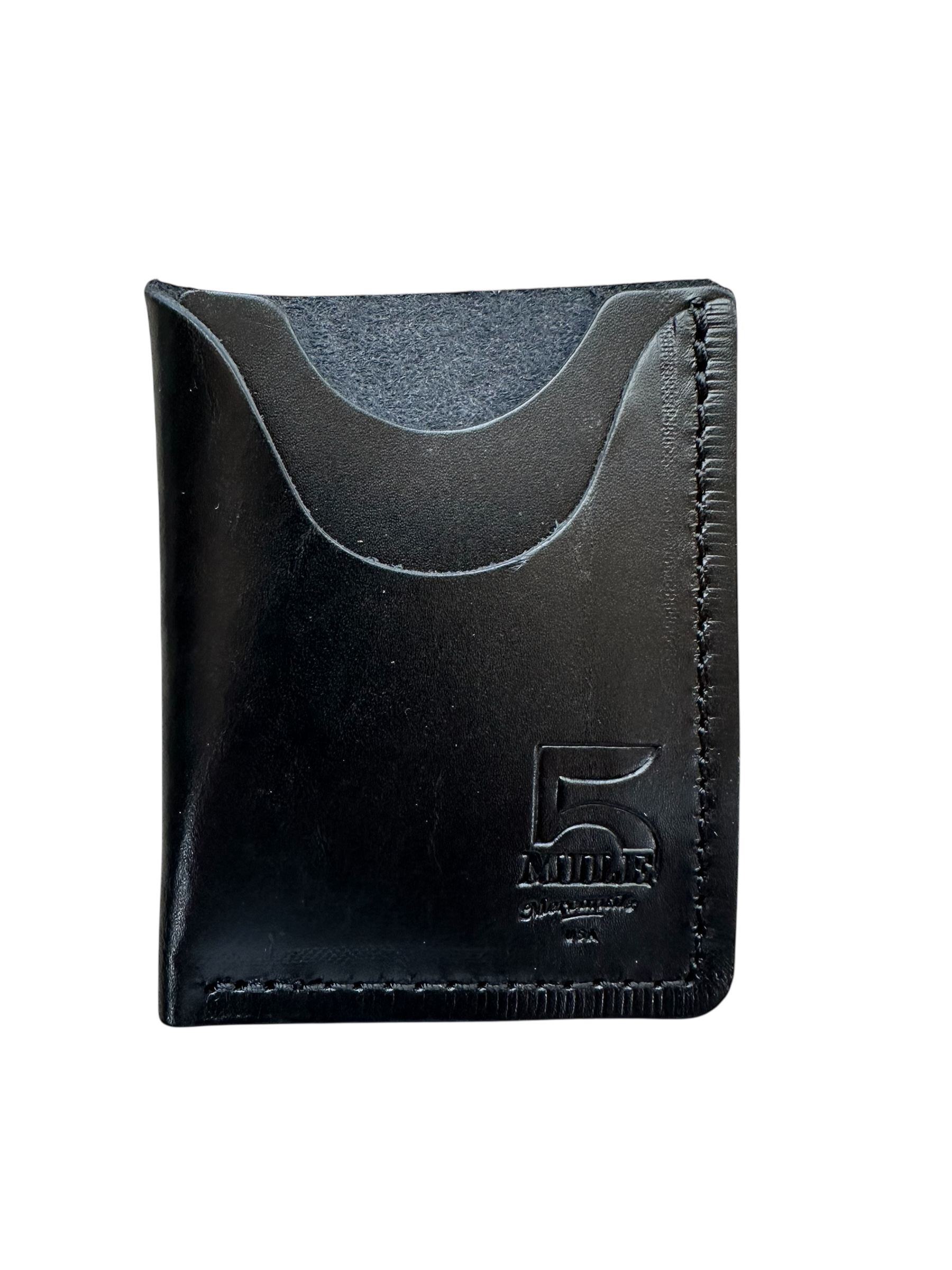 Vertical card wallet Black no background