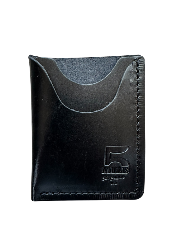 Vertical card wallet Black no background