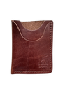 Vertical card wallet Brown no background