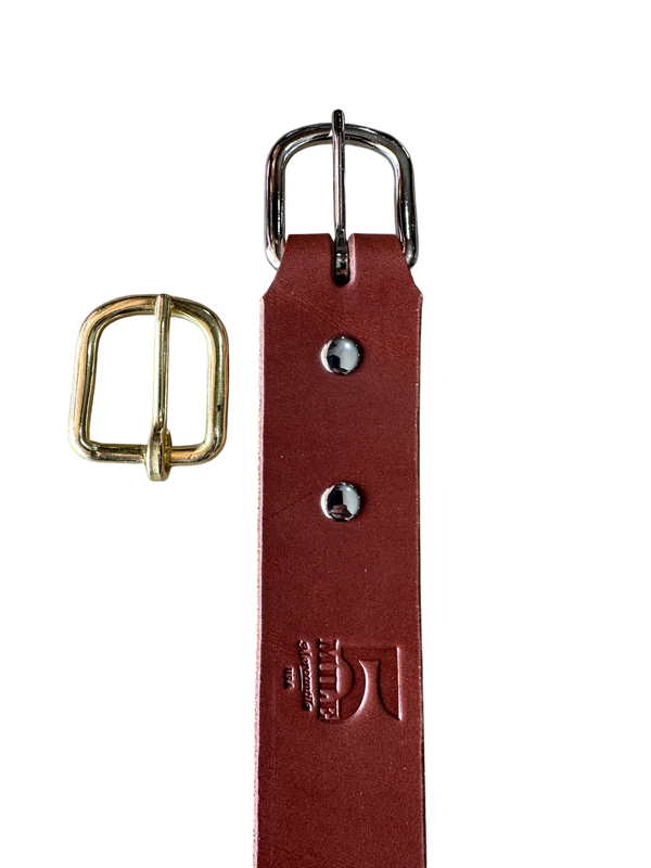 Vintage Mechanics Hidden Buckle Belt Veg Tanned / Stiffness: Firm / Width: 1.5''