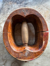Wooden hat stretcher with numbers for sizing